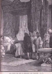Anne faisant du Duc de Shrewsbury le Lord Trésorier en 1714 après J.-C.